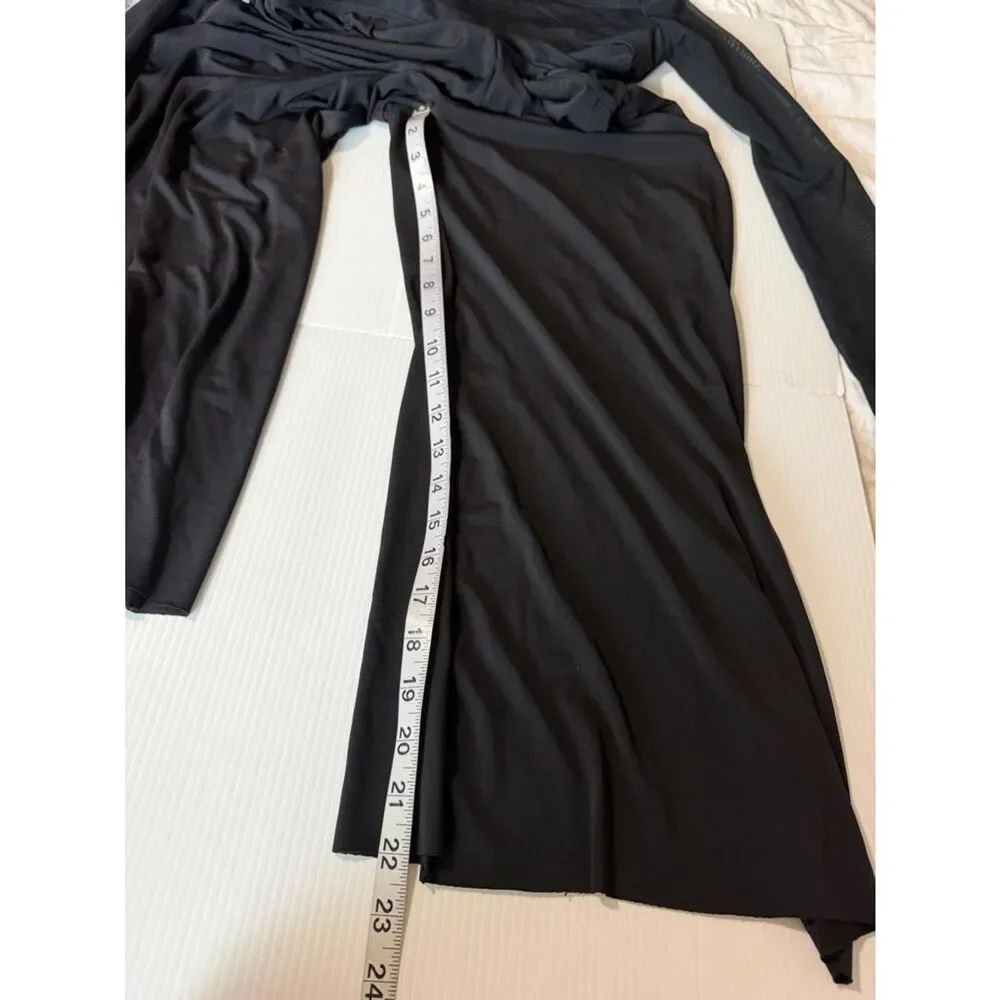 WEISSMAN Balera Dance Costume black Culotte Unitard With Mesh MJ11187 LA adult